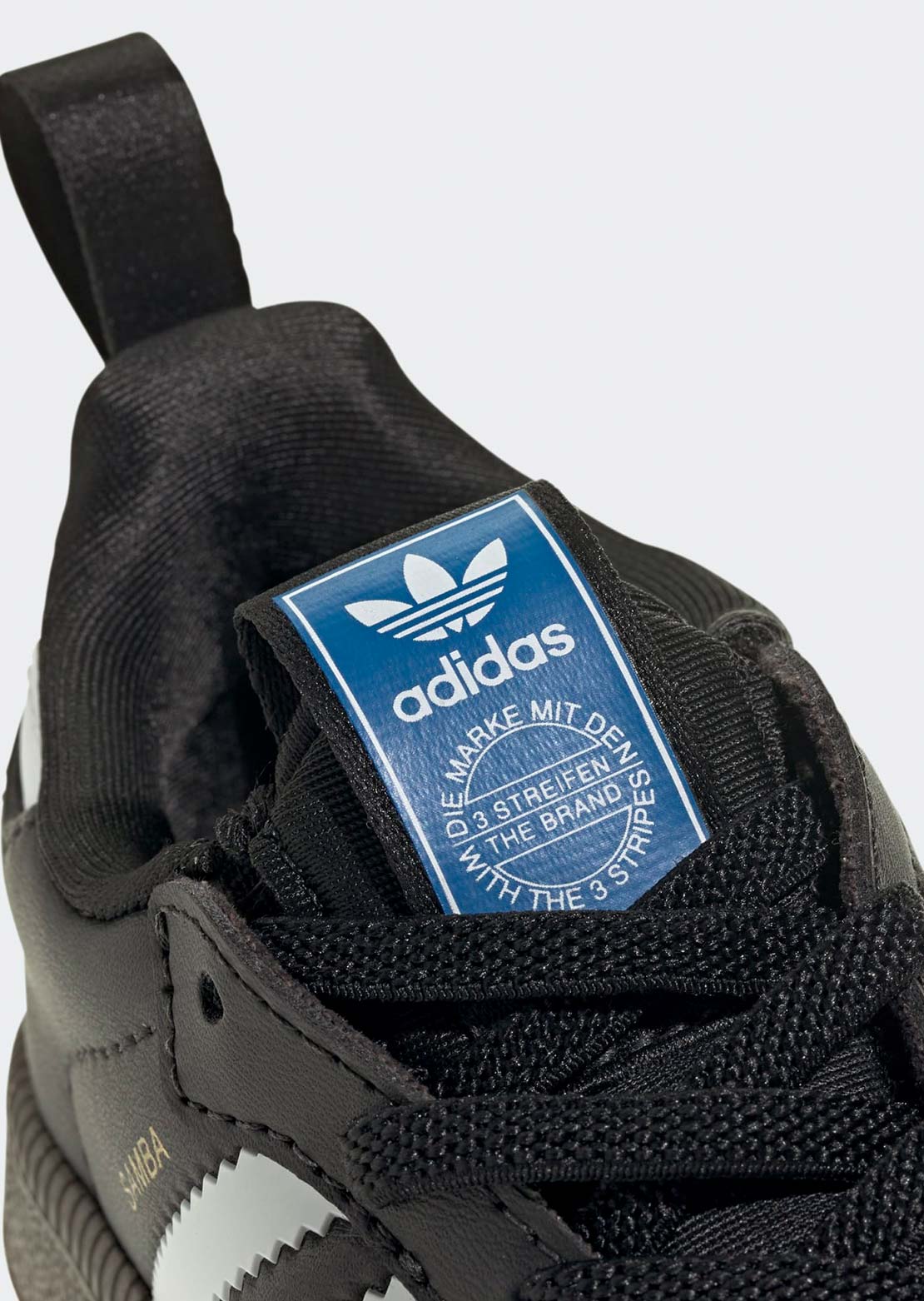 Adidas Toddler Samba Quickon Shoes Core Black/FTW White/Goldmt