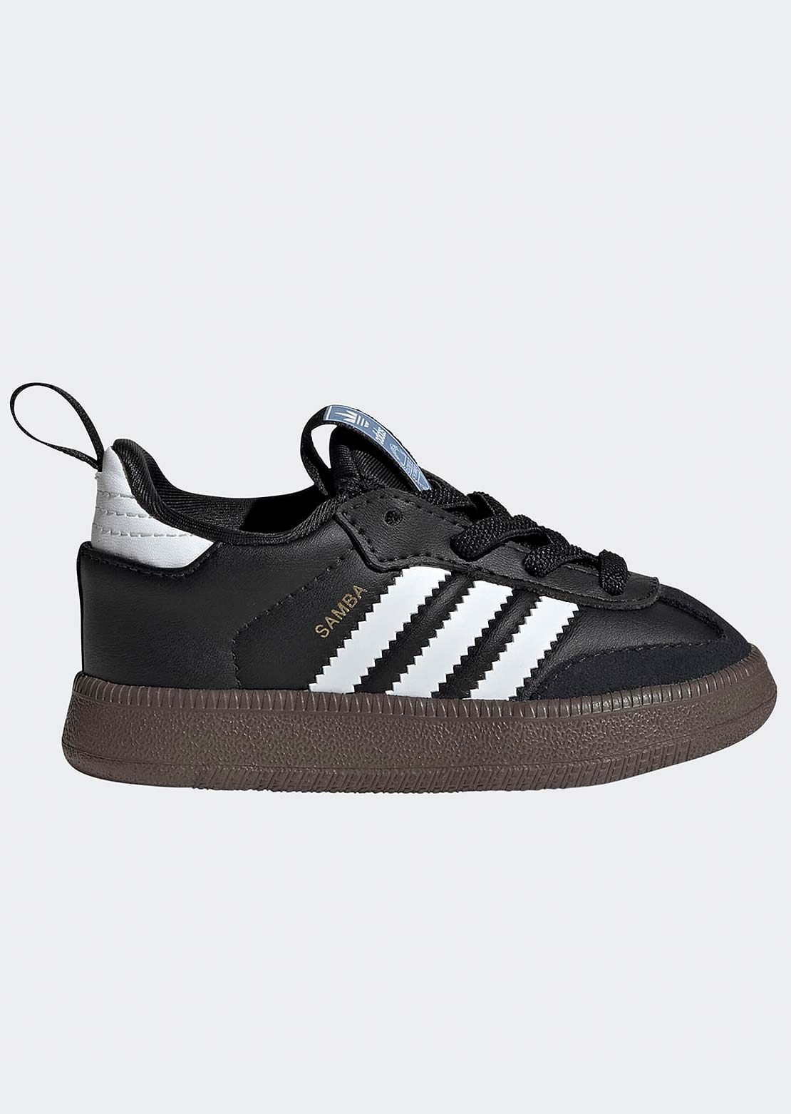 Adidas Toddler Samba Quickon Shoes Core Black/FTW White/Goldmt