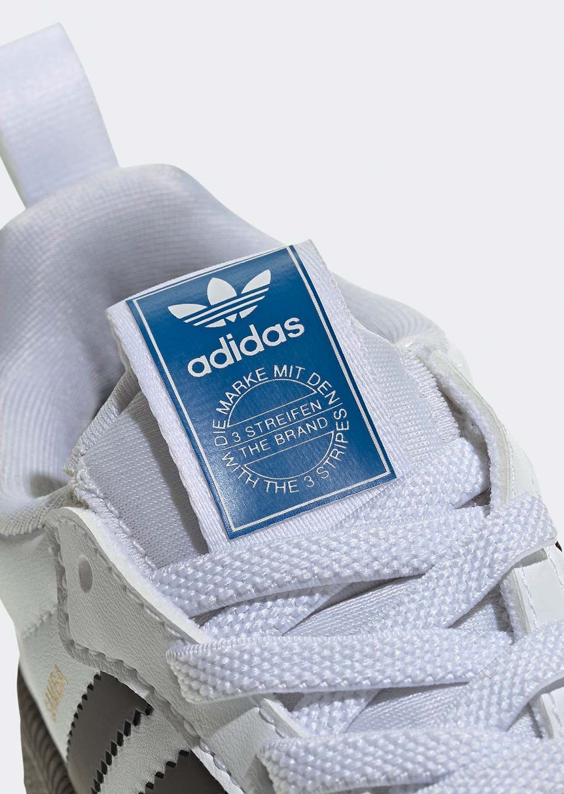 Adidas Toddler Samba Quickon Shoes FTW White/Core Black/Goldmt