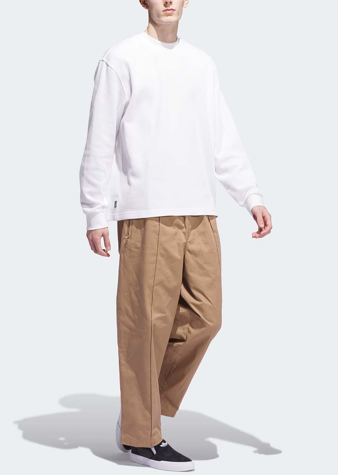 Adidas Unisex Pintuck Pants Beige