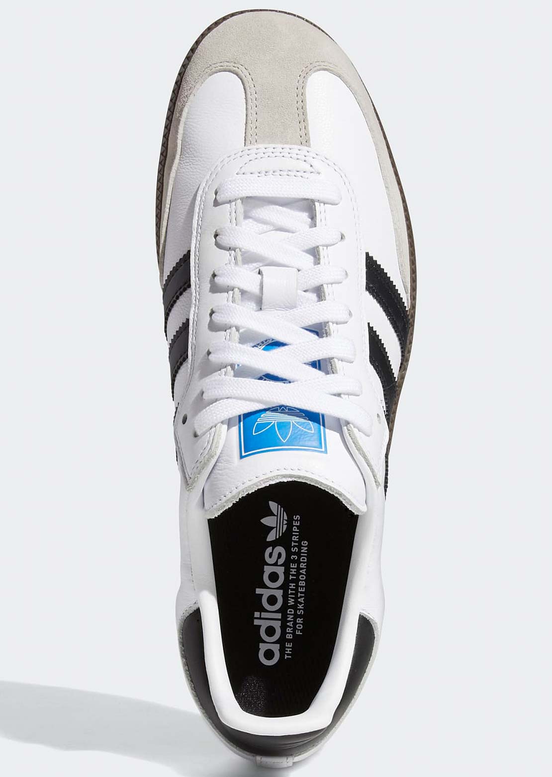 Adidas Unisex Samba ADV Skate Shoes White