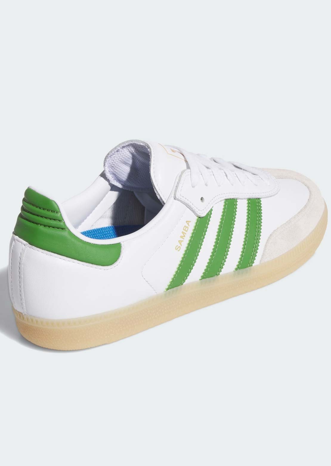 Adidas Unisex Samba ADV Skate Shoes Cloud White/Crew Green/Gum