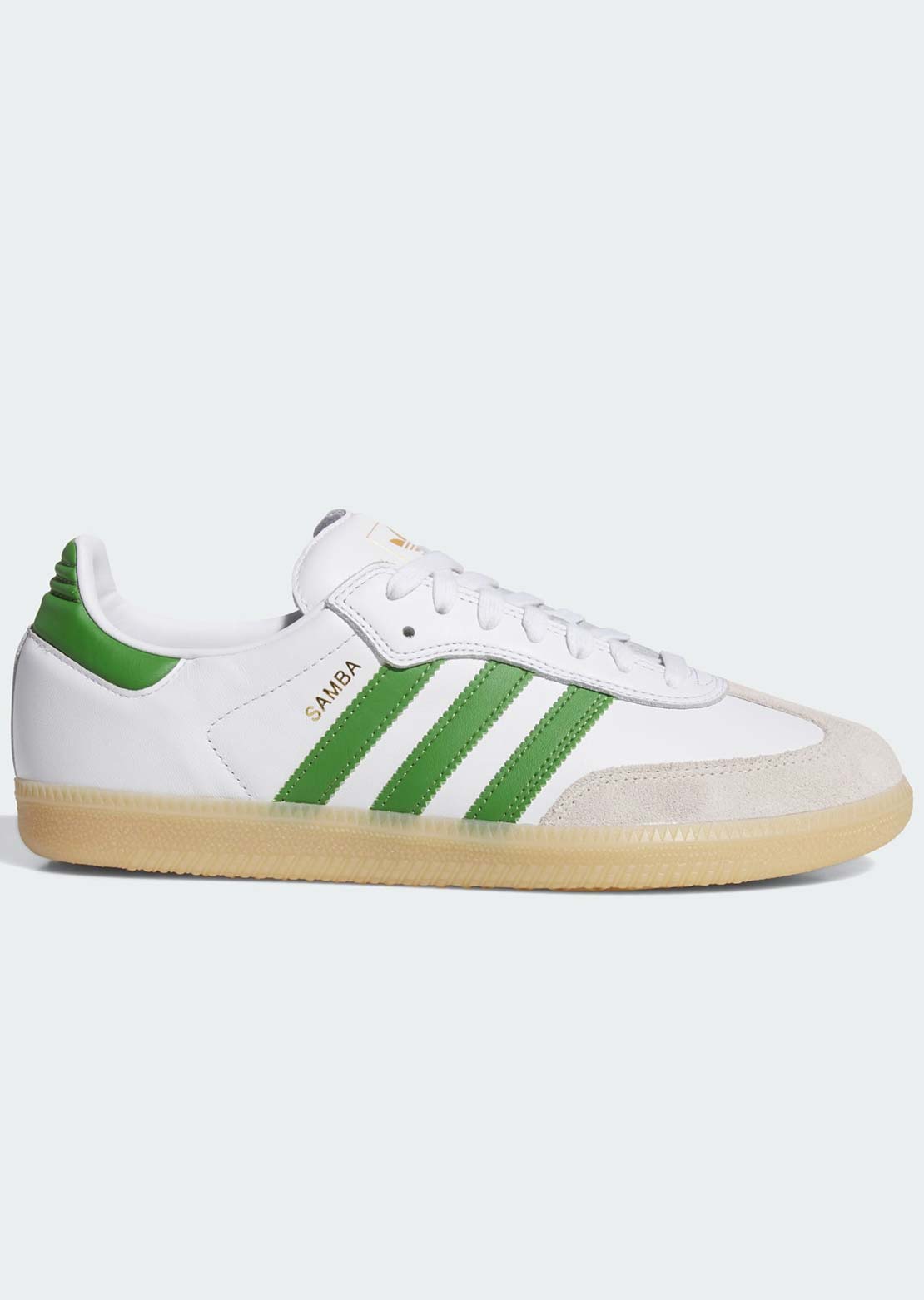 Adidas Unisex Samba ADV Skate Shoes Cloud White/Crew Green/Gum