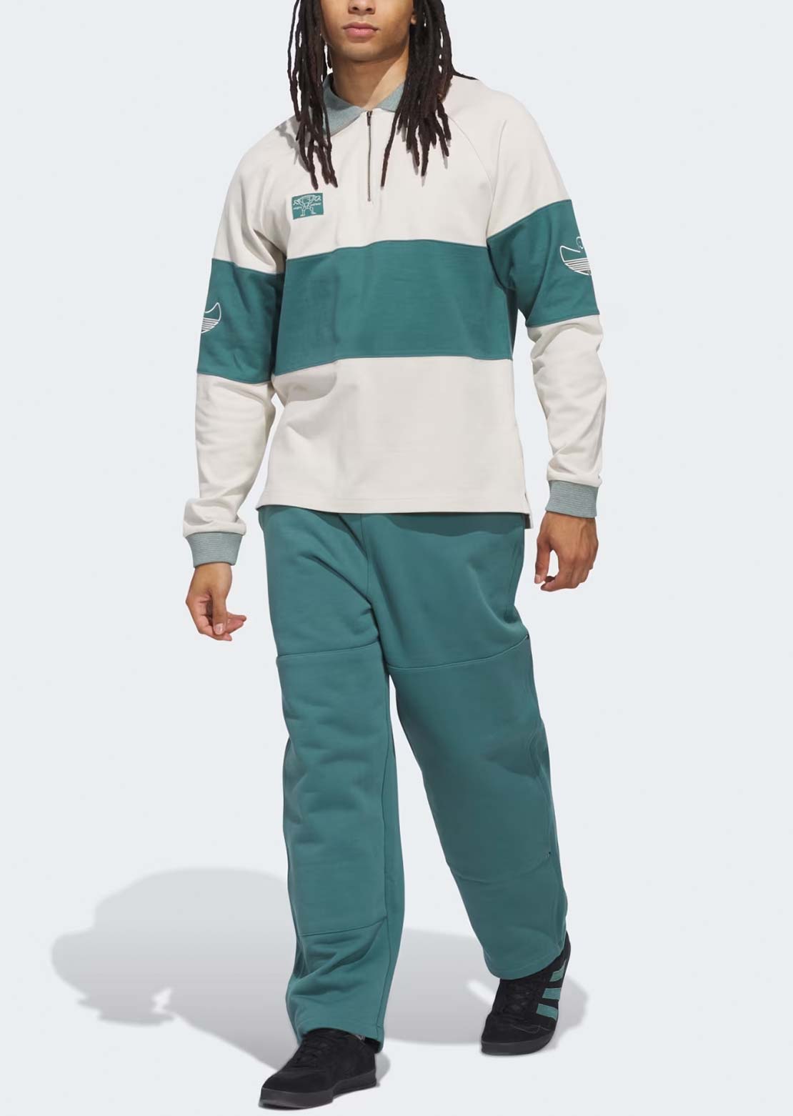 Adidas Unisex Shmoo Heavyweight Rugby Sweatshirt Beige