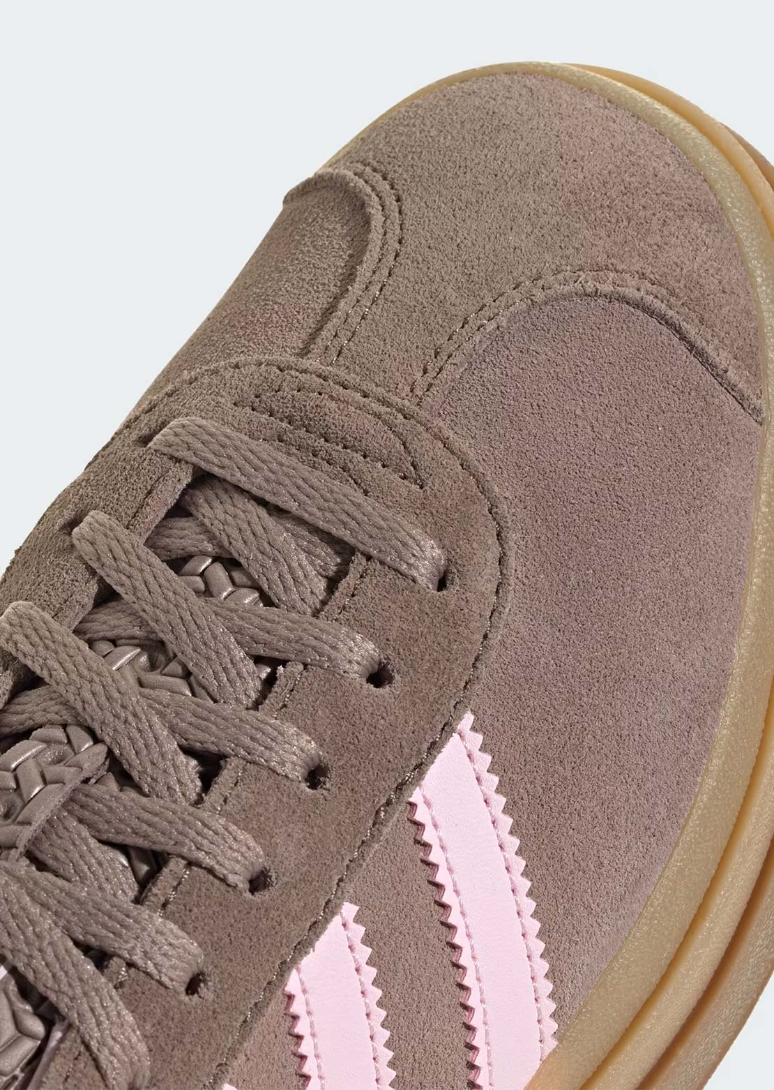 Adidas Women's Gazelle Bold Shoes Trace Brown/Clear Pink/Earth Strata