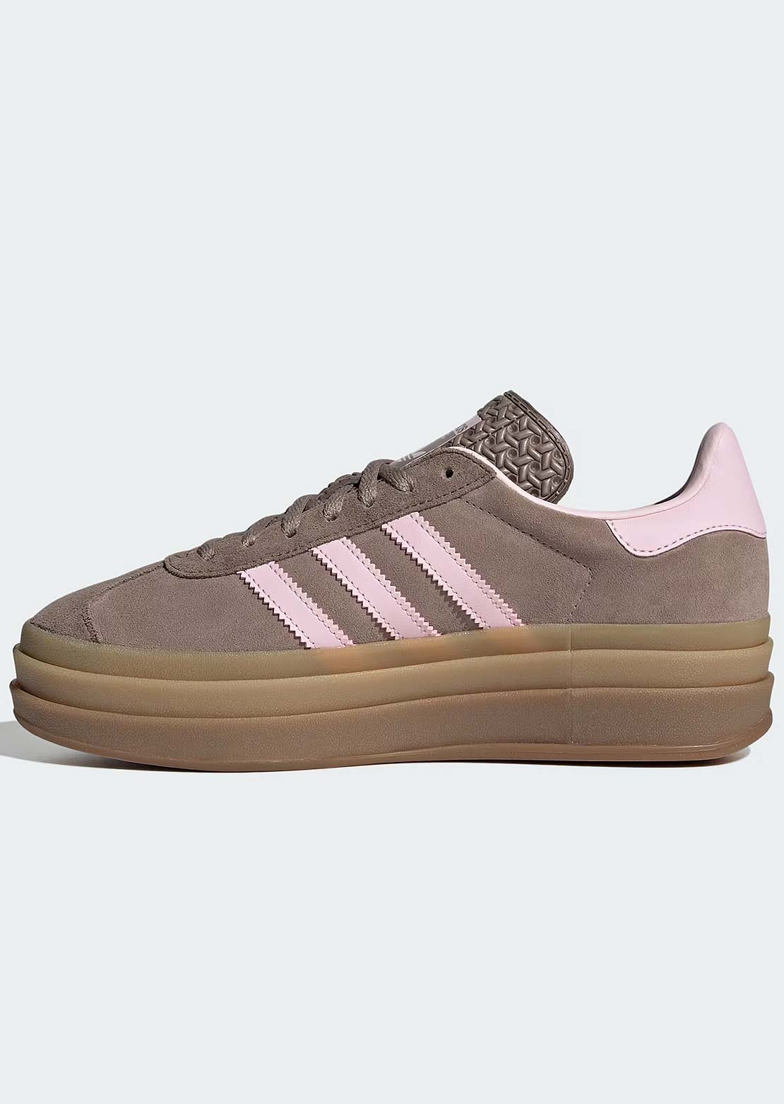 Adidas Women's Gazelle Bold Shoes Trace Brown/Clear Pink/Earth Strata