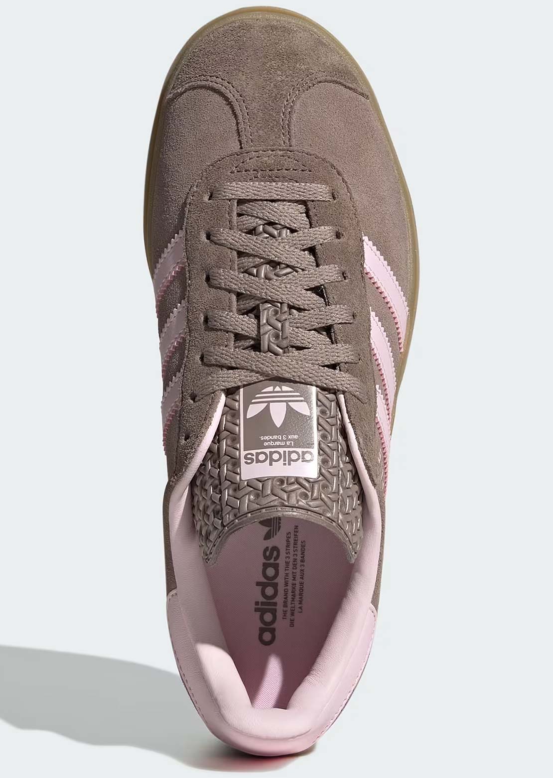 Adidas Women's Gazelle Bold Shoes Trace Brown/Clear Pink/Earth Strata