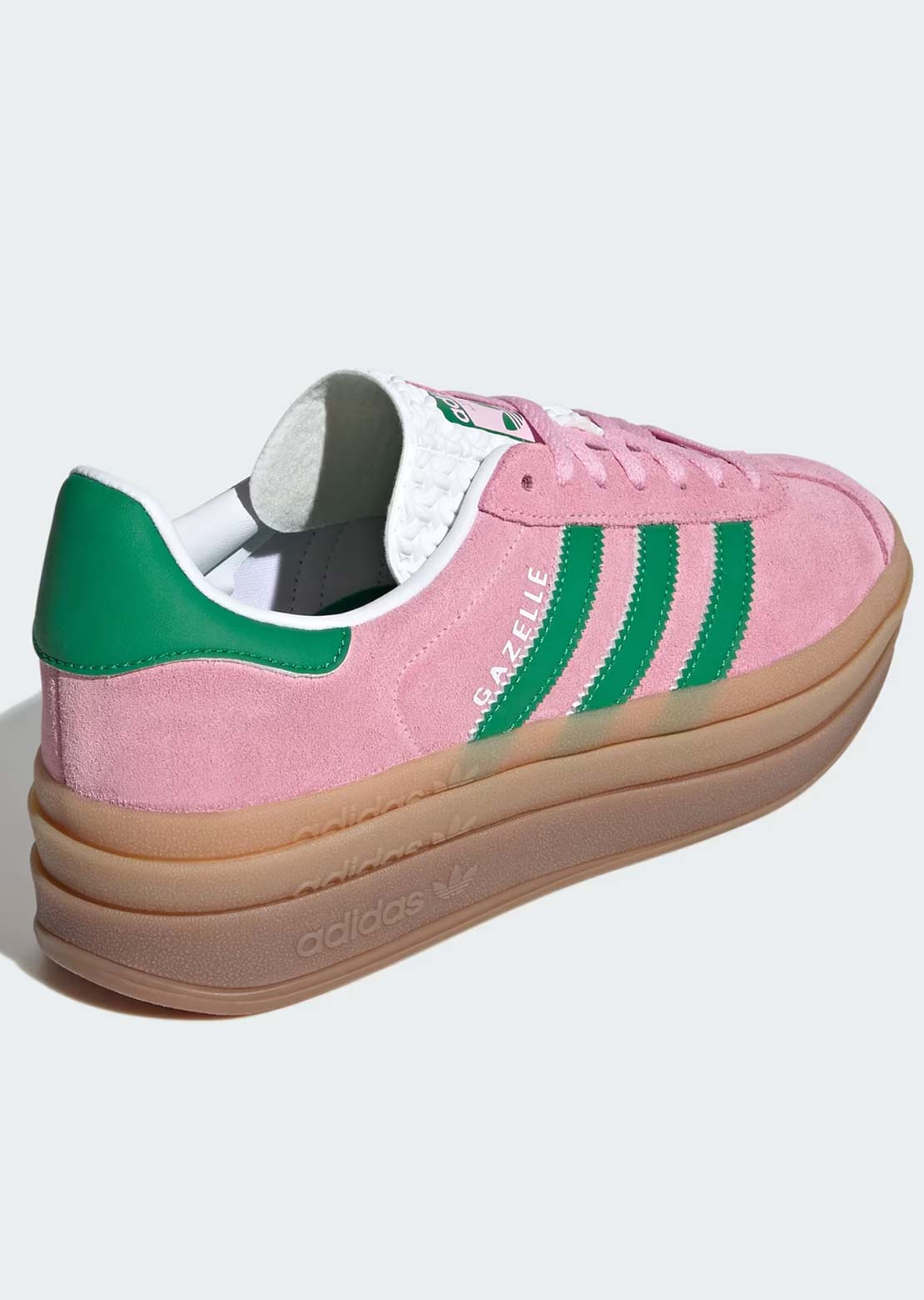 Adidas Women's Gazelle Bold Shoes True Pink/Green/Cloud White