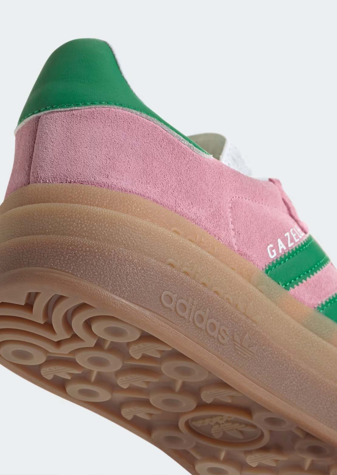 Adidas Women's Gazelle Bold Shoes True Pink/Green/Cloud White