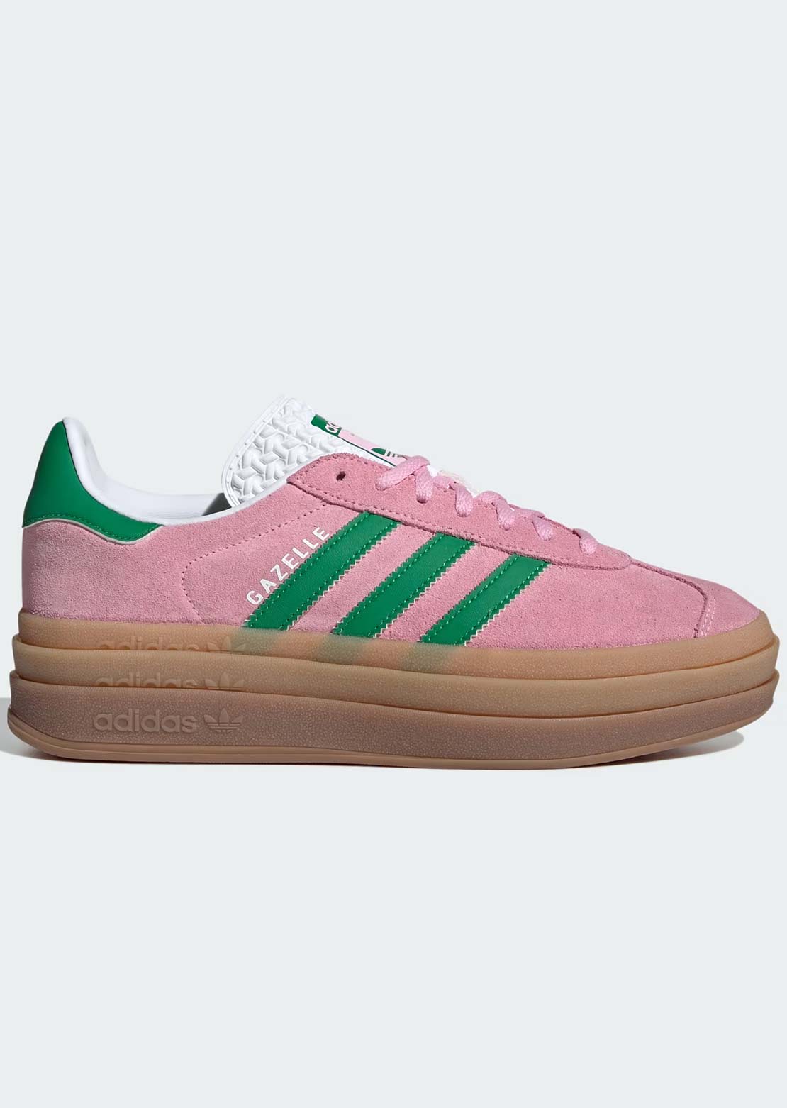 Adidas Women's Gazelle Bold Shoes True Pink/Green/Cloud White