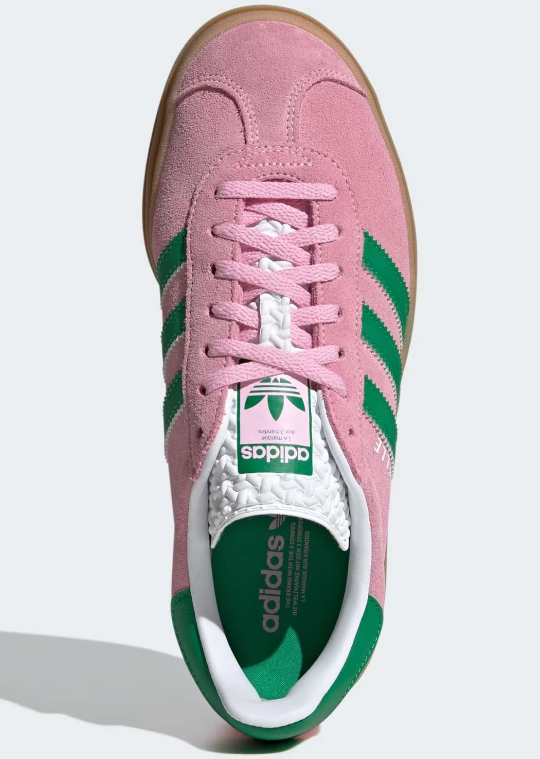 Adidas Women's Gazelle Bold Shoes True Pink/Green/Cloud White