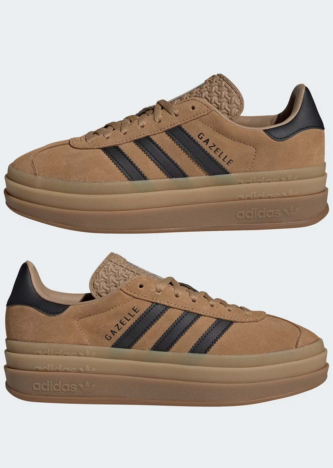 Adidas Women's Gazelle Bold Shoes Cardboard/Core Black/Gum