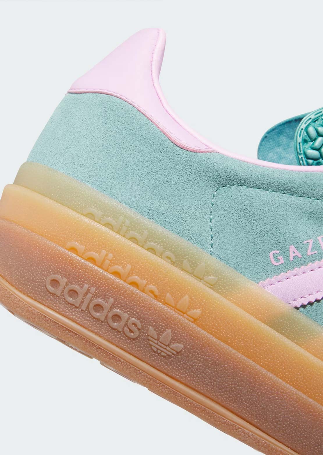 Adidas Women's Gazelle Bold Shoes Powder Teal/Bliss Lilac/Pure Teal