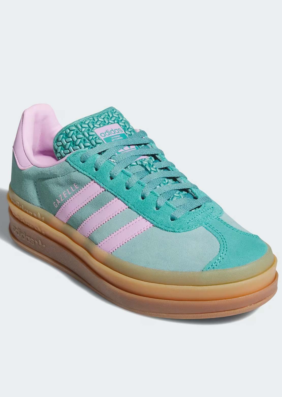 Adidas Women's Gazelle Bold Shoes Powder Teal/Bliss Lilac/Pure Teal