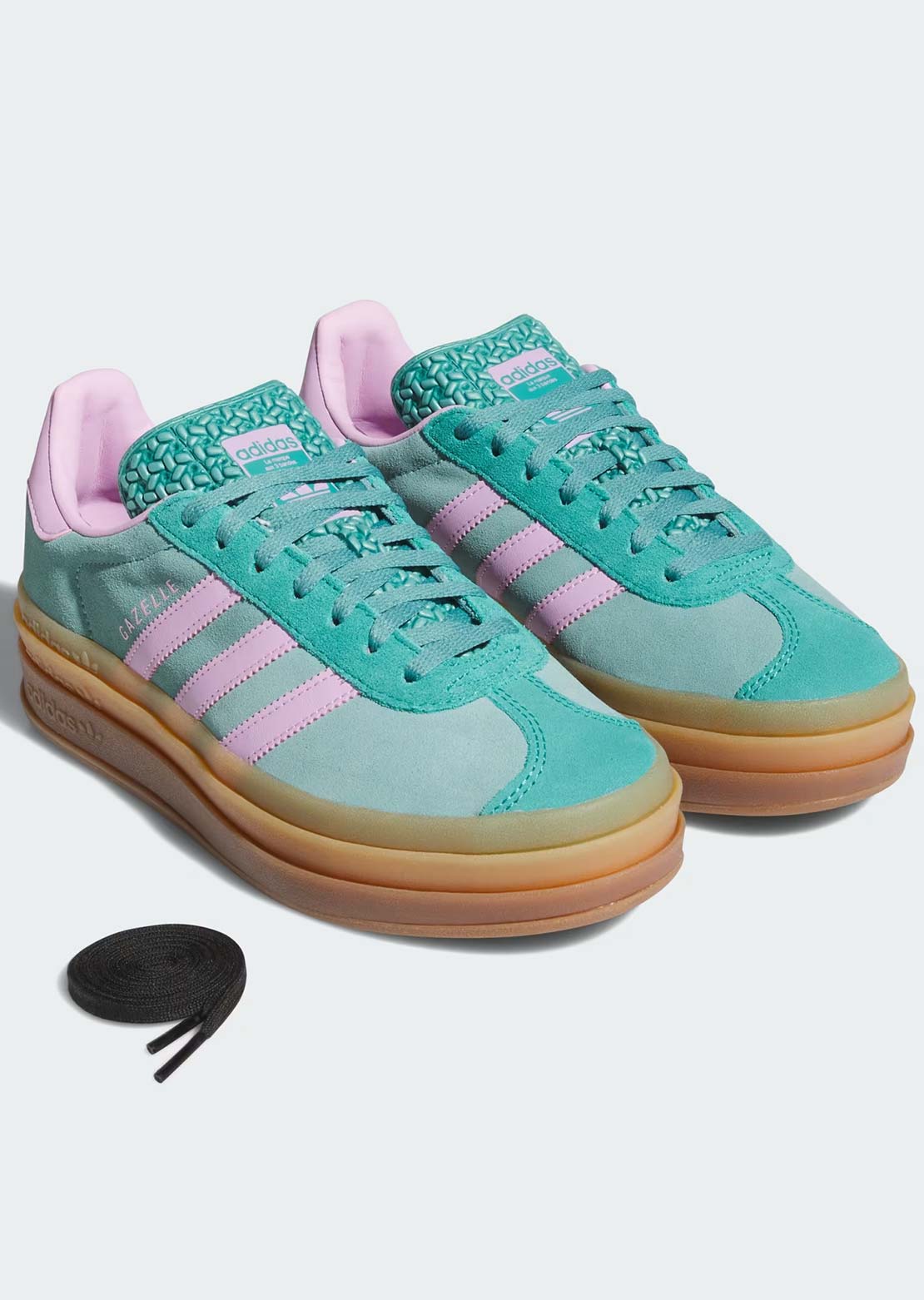 Adidas Women's Gazelle Bold Shoes Powder Teal/Bliss Lilac/Pure Teal
