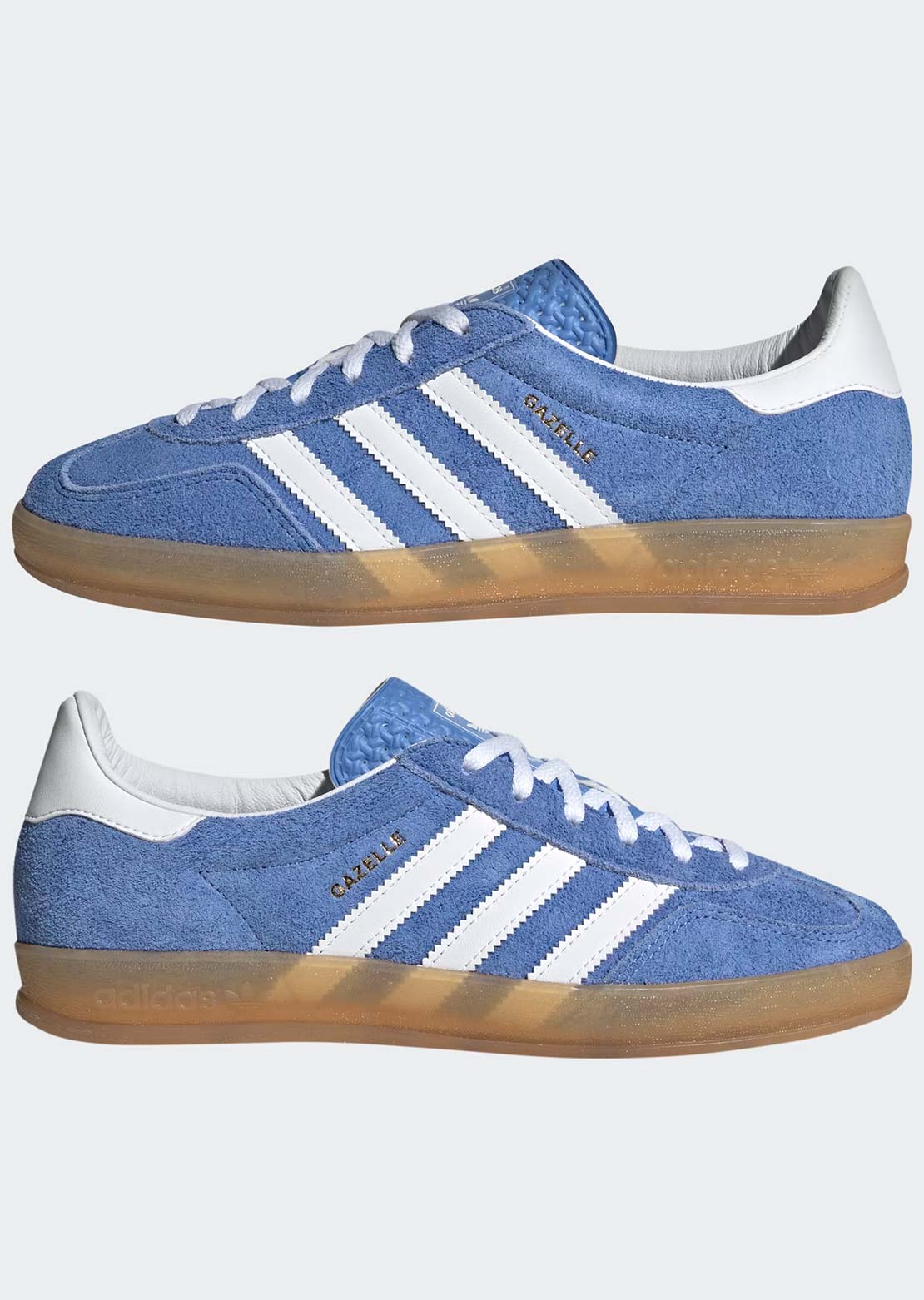 Adidas Women's Gazelle Indoor Shoes Blufus/FTW White/Goldmt