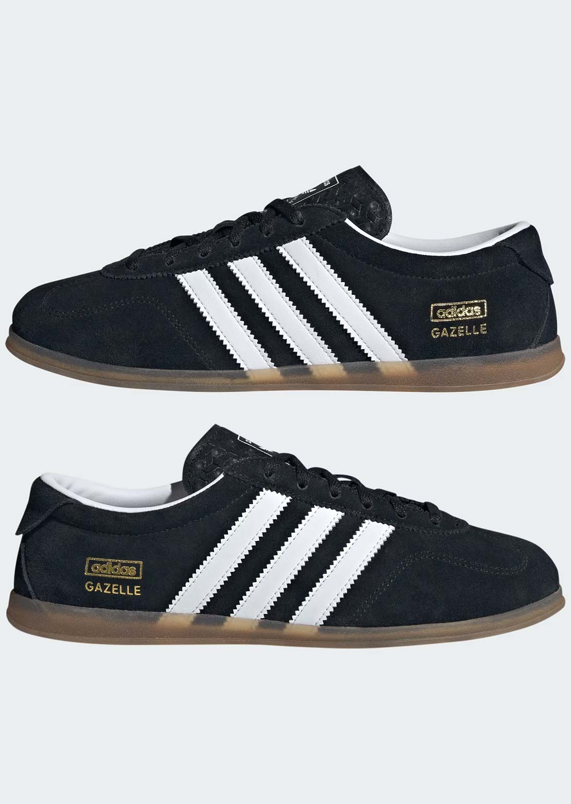Adidas Women's Gazelle Lo Pro Shoes Core Black/FTW White/Gum