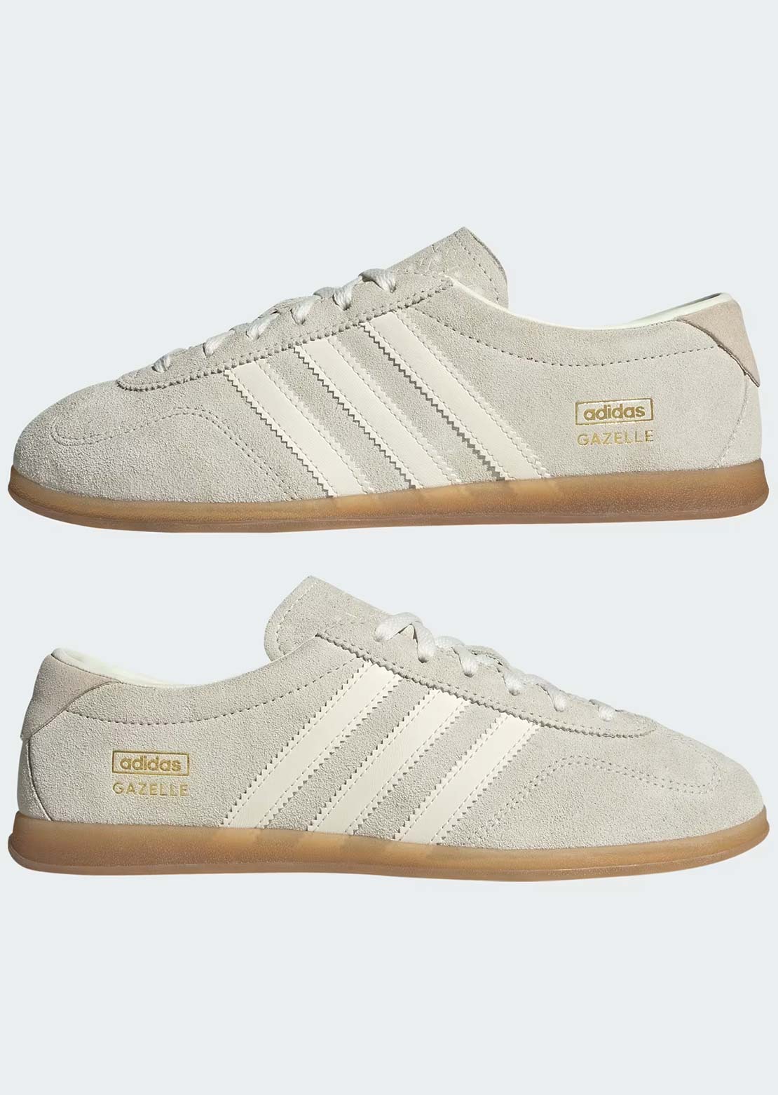 Adidas Women's Gazelle Lo Pro Shoes Ivory/Off White/Gum