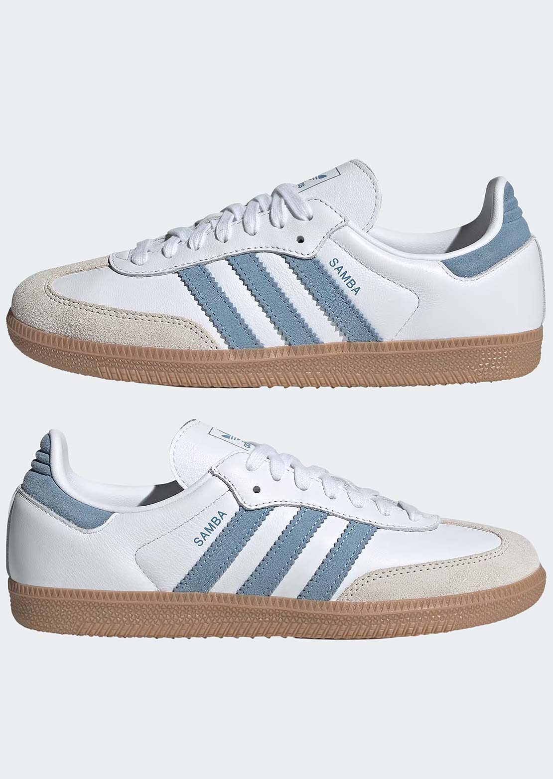 Adidas Women's Samba Originals Shoes Cloud White/Alumina/Ash Blue