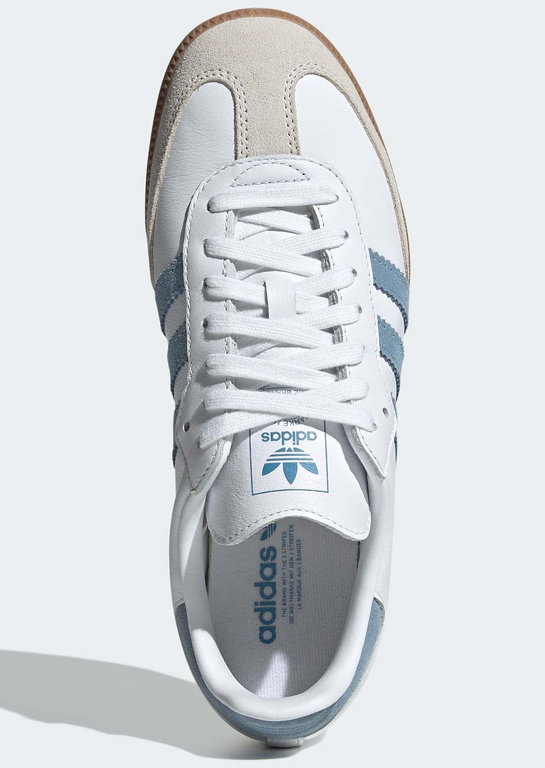 Adidas Women's Samba Originals Shoes Cloud White/Alumina/Ash Blue