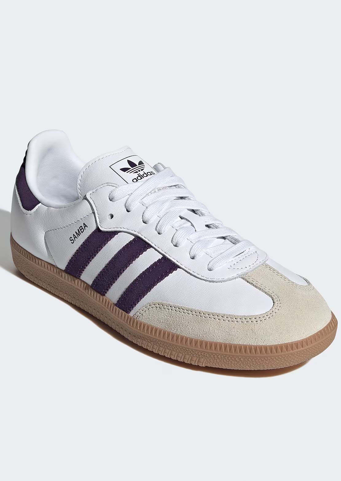 Adidas Women's Samba Originals Shoes Cloud White/Alumina/Aurora Plum