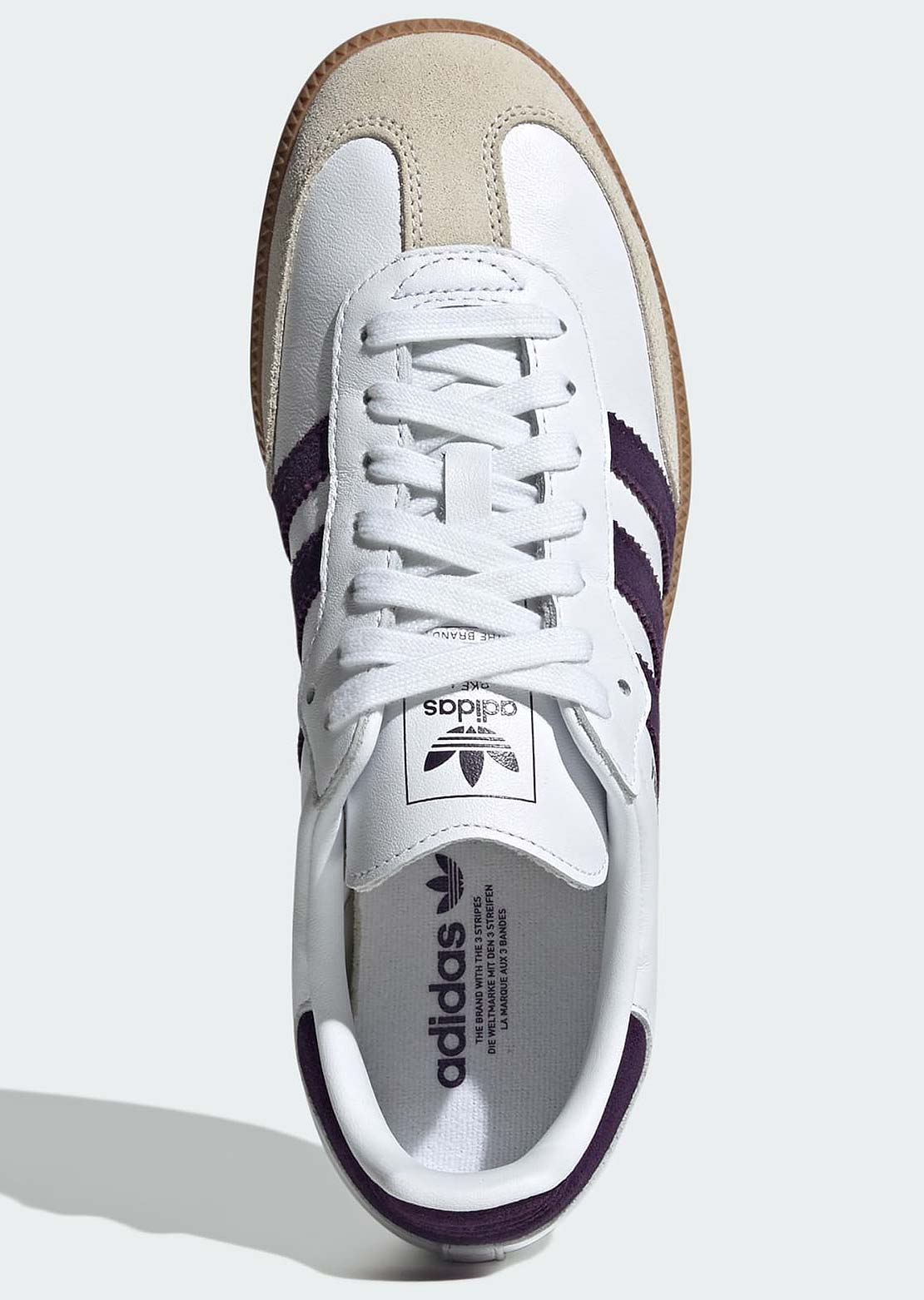 Adidas Women's Samba Originals Shoes Cloud White/Alumina/Aurora Plum