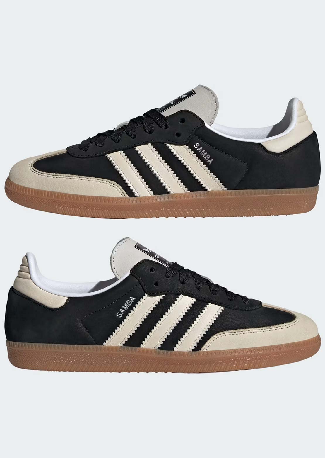 Adidas Women's Samba Originals Shoes Core Black/Wonder White/Silver Metallic