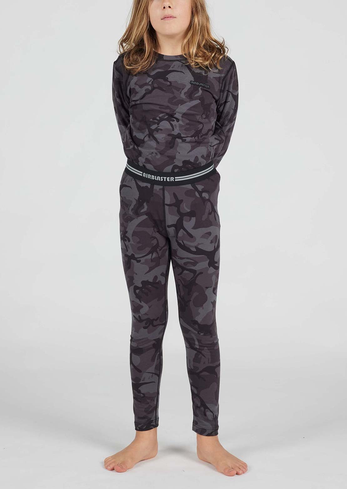 Airblaster Junior Base Layer Bottom Black Dinoflage