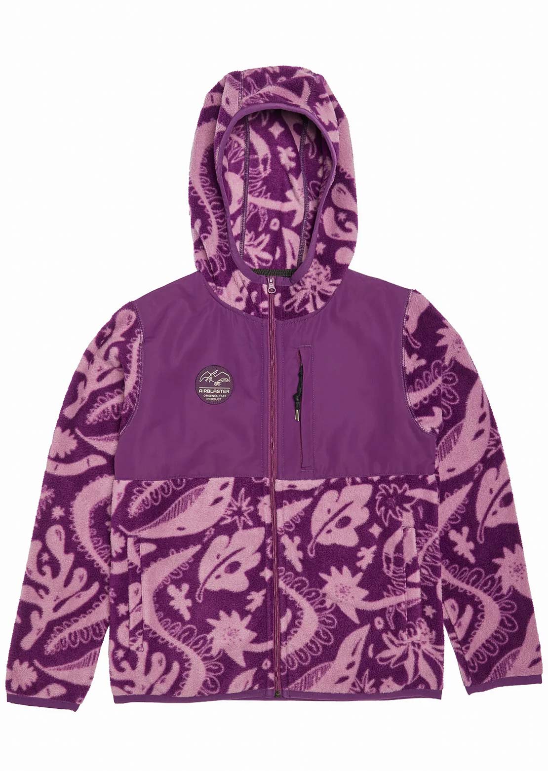 Airblaster Junior Fleece Jacket Blackberry Earth Life