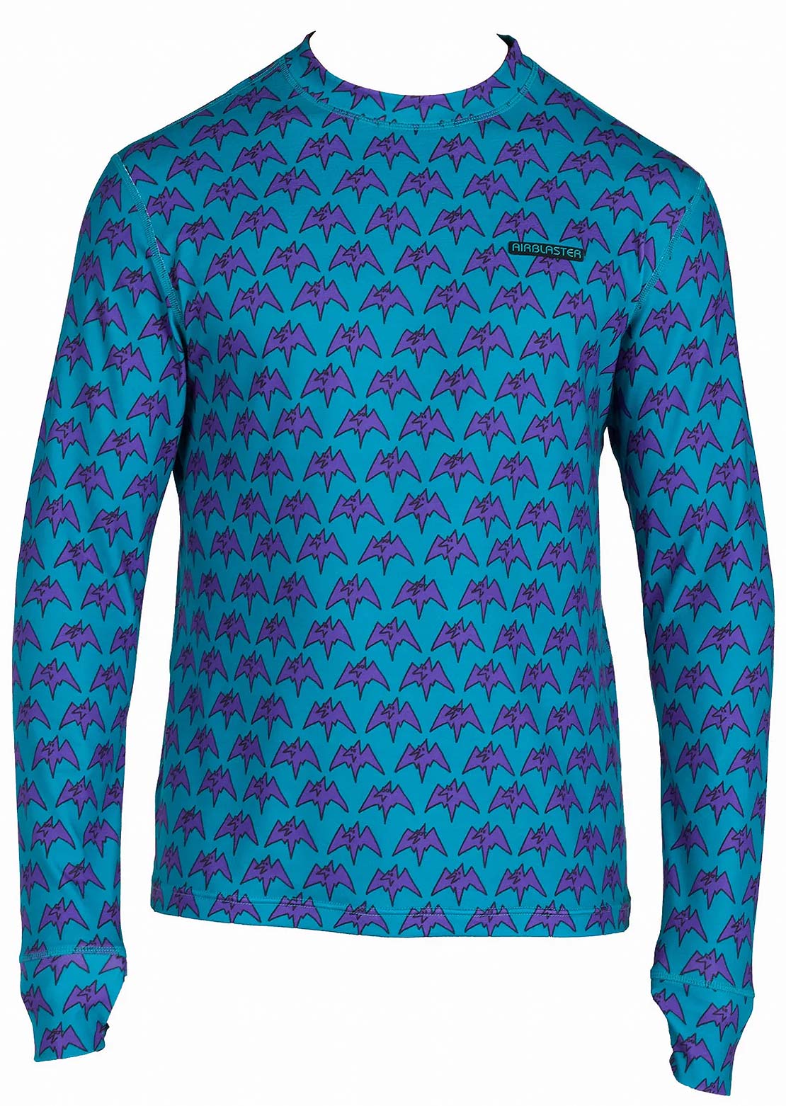 Airblaster Men's Base Layer Top Teal Terry