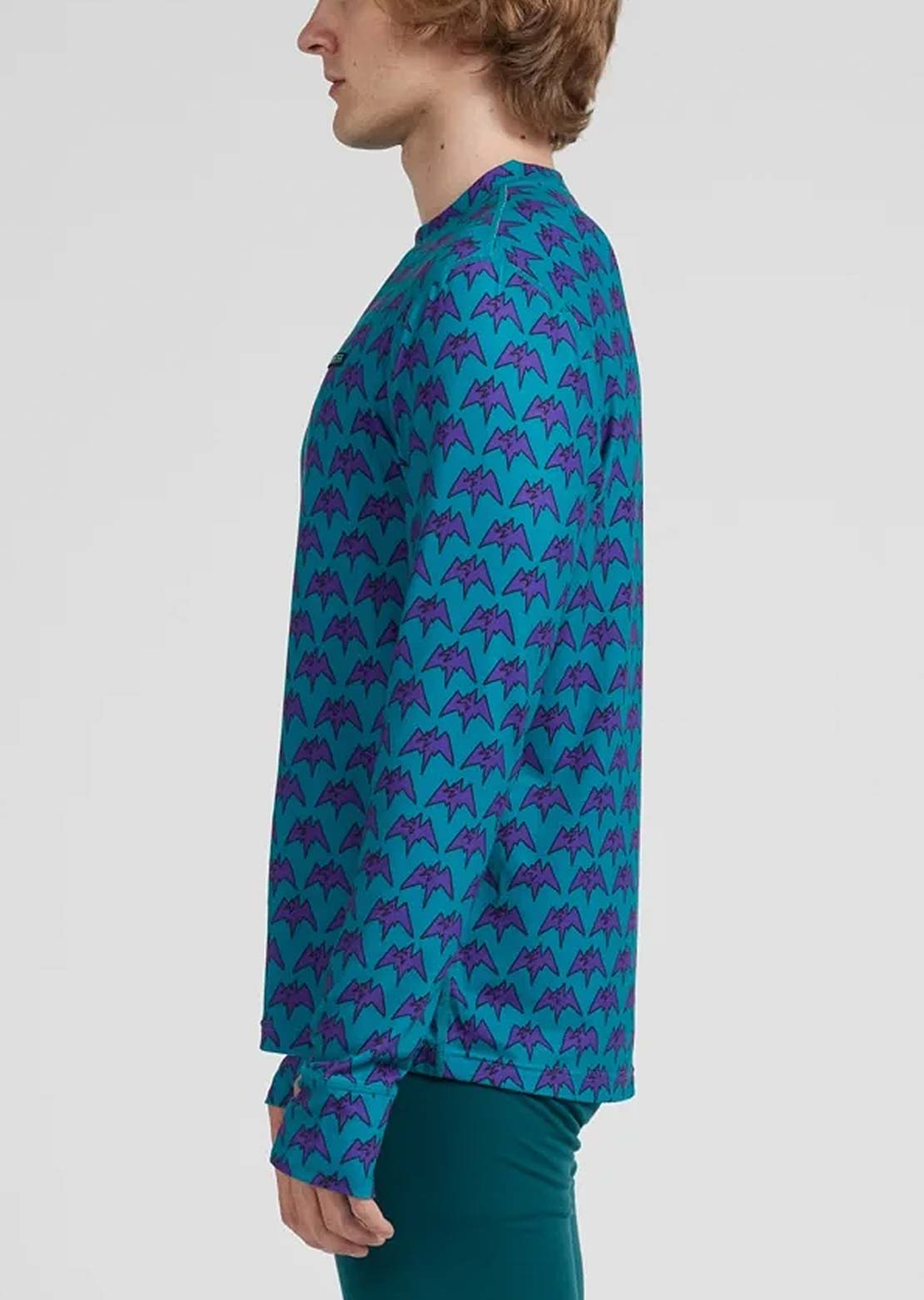 Airblaster Men's Base Layer Top Teal Terry