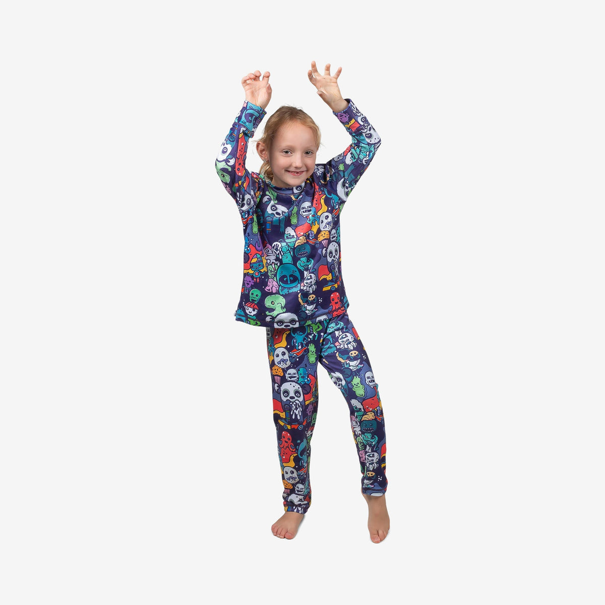 Airhole Thermal Set Kids Milk Fleece