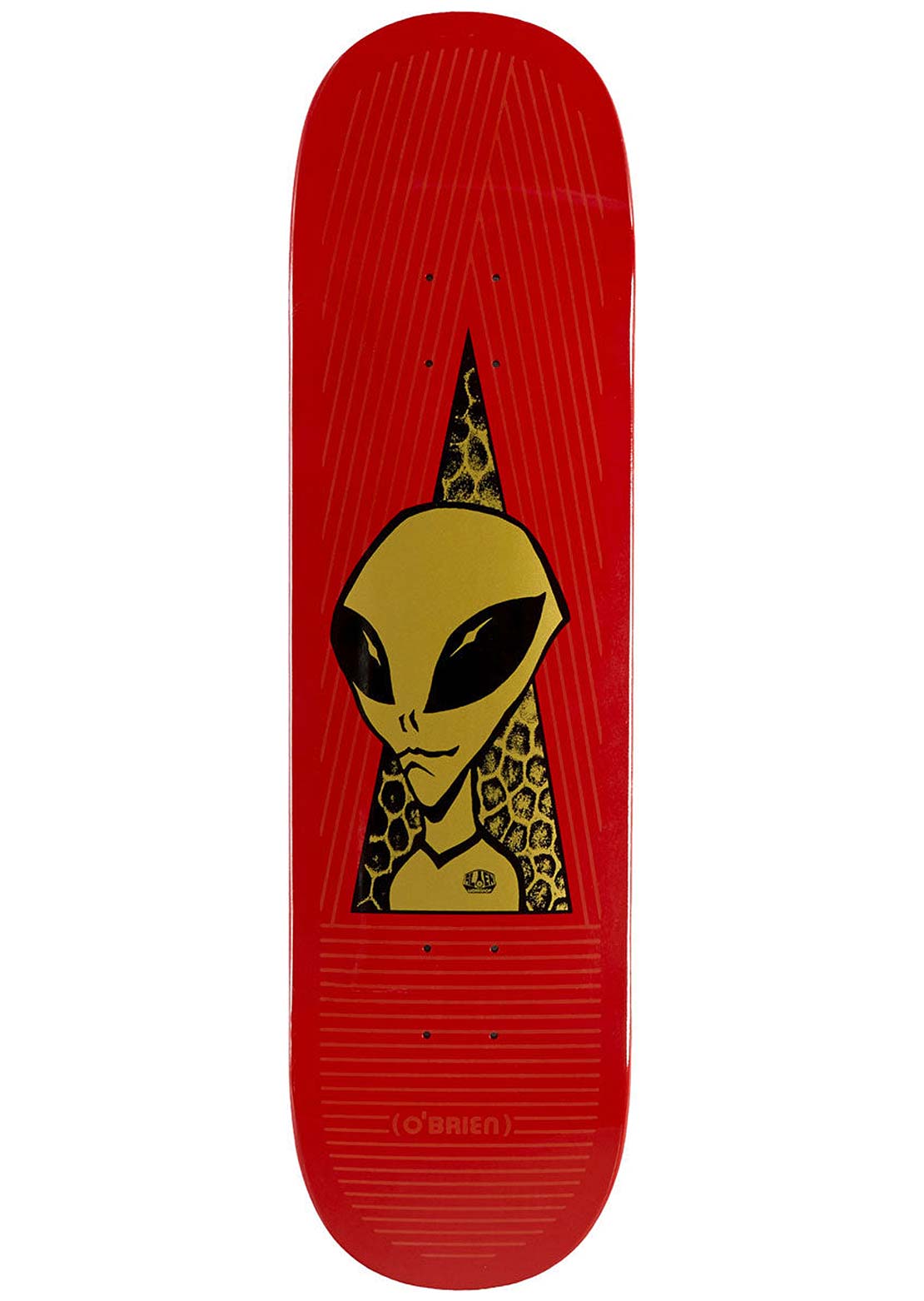 Alien Workshop Unisex O'Brien Visitor Gold Skateboard Deck