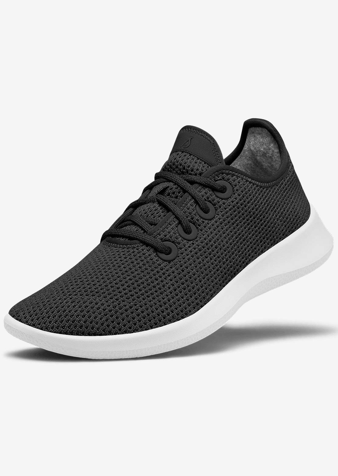 Allbirds Mens Tree Dasher 2 Shoes Jet Black/White