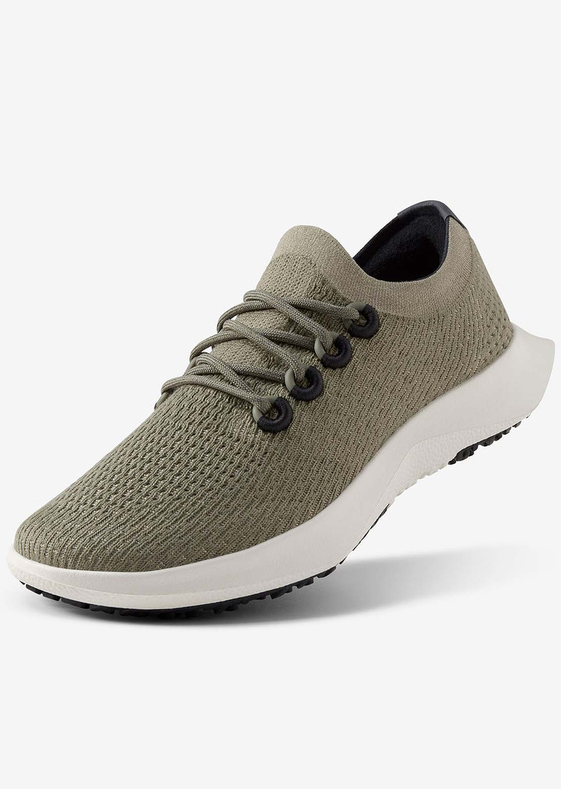 Allbirds Mens Tree Dasher 2 Shoes Rugged Green (Natural White)