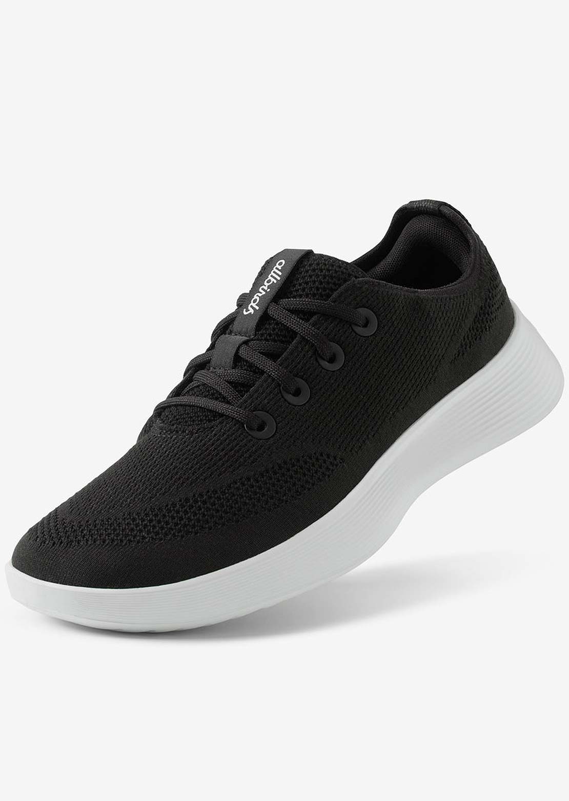 Allbirds Men's Tree Runner Go Shoes Natural Black/Blizzard