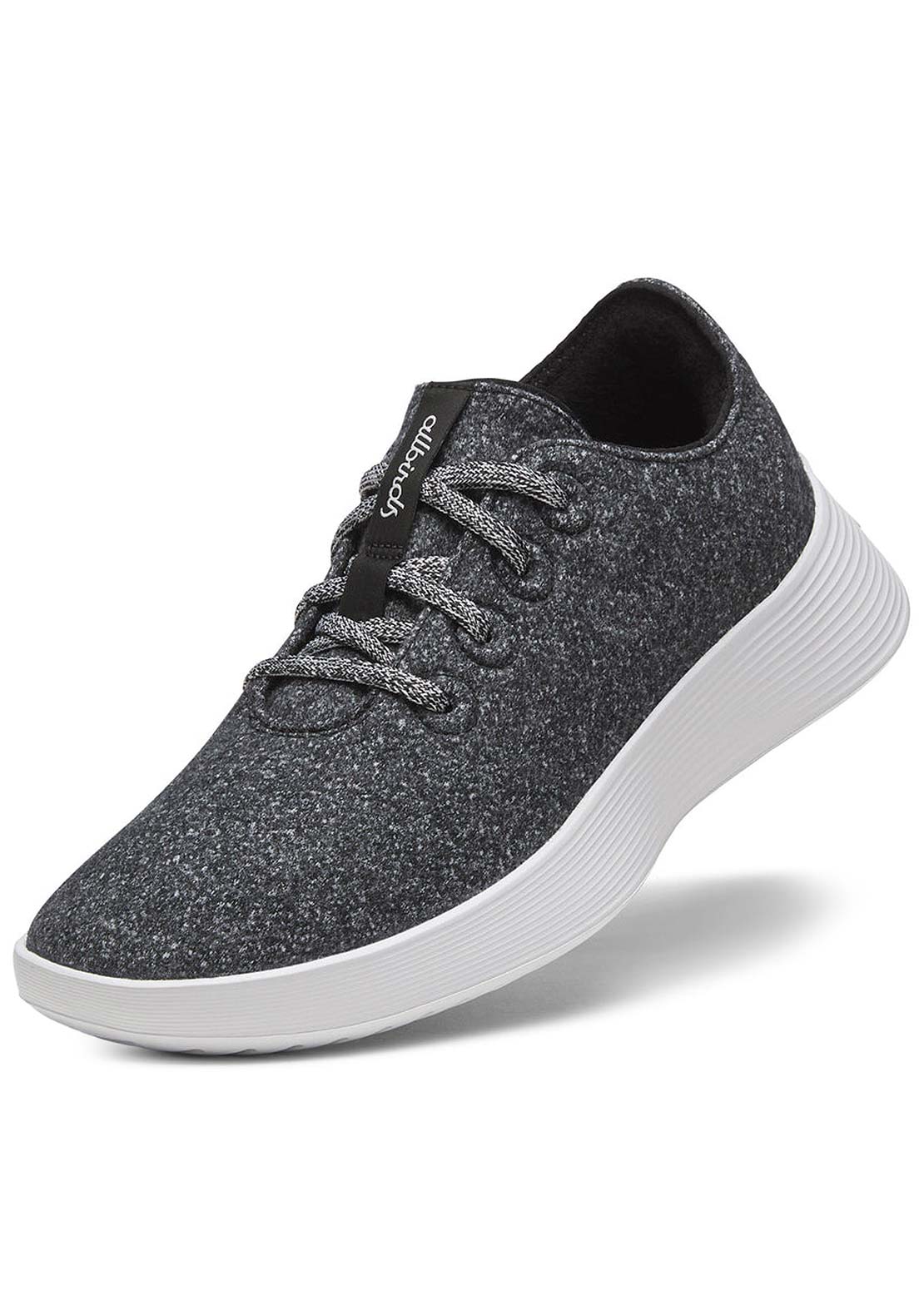 Allbirds Mens Wool Runner 2 Shoes Dark Grey/Light Grey