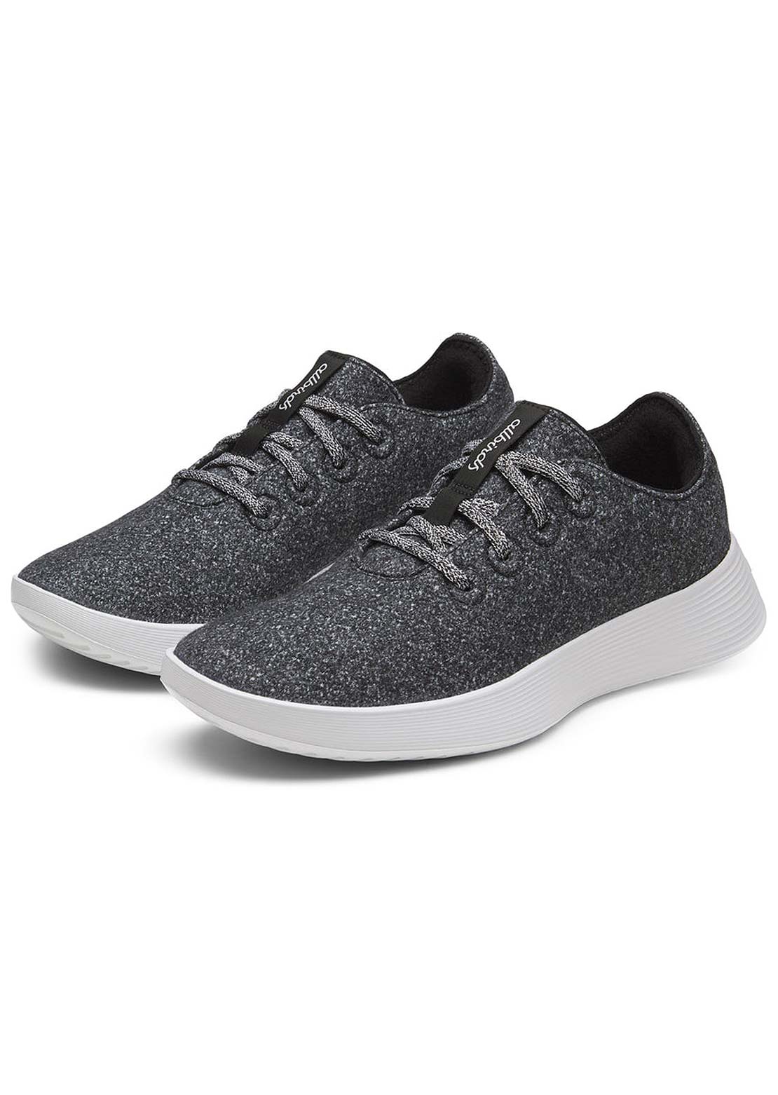 Allbirds Mens Wool Runner 2 Shoes Dark Grey/Light Grey