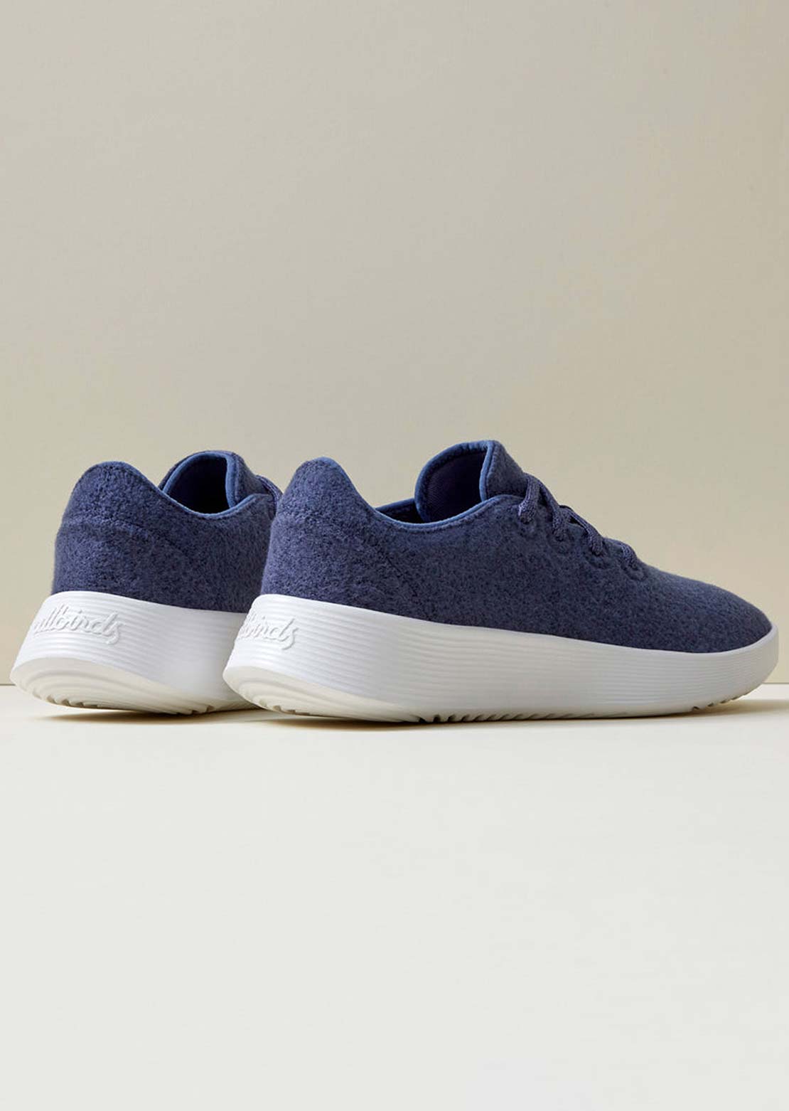 Allbirds Mens Wool Runner 2 Shoes Hazy Indigo (Blizzard)
