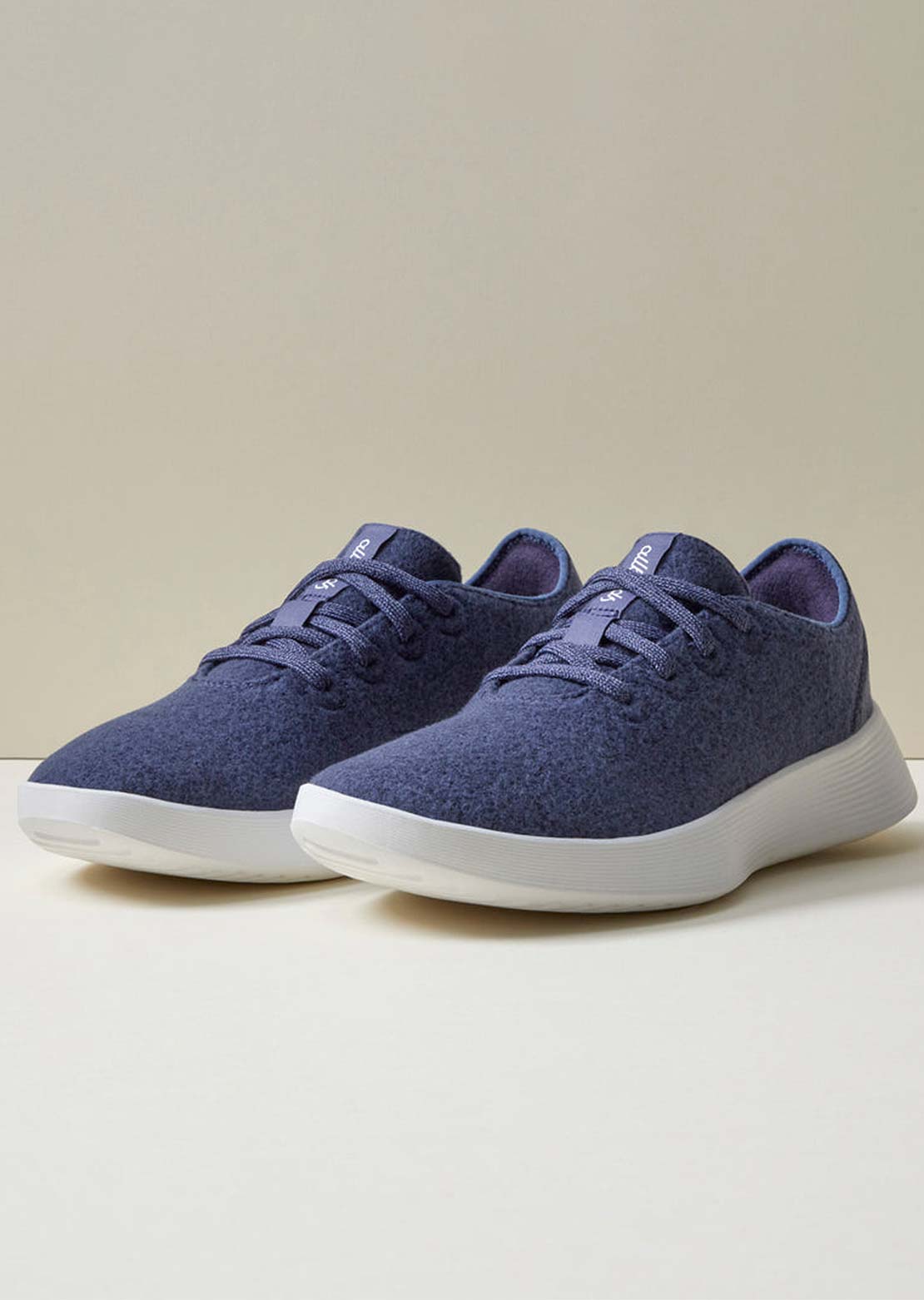 Allbirds Mens Wool Runner 2 Shoes Hazy Indigo (Blizzard)