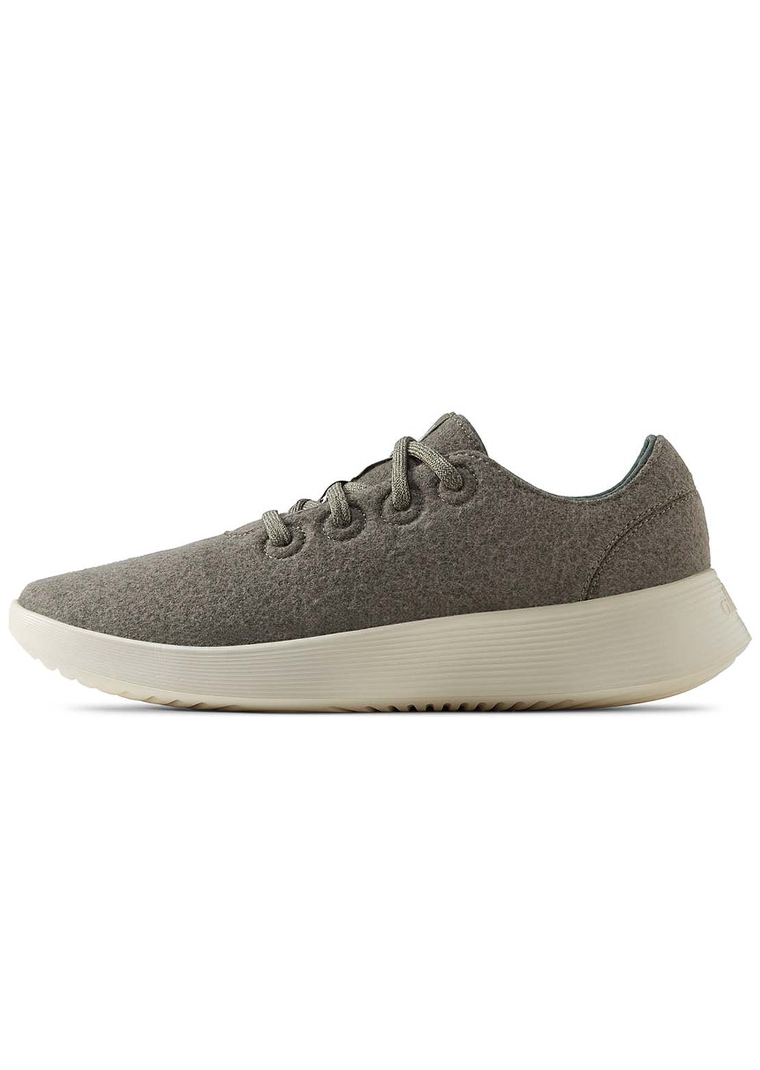 Allbirds Mens Wool Runner 2 Shoes Rugged Green (Stony Cream)