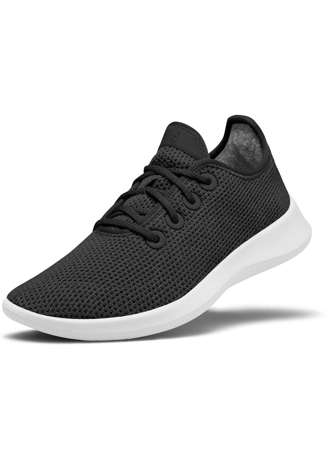 Allbirds Mens Tree Runner Shoes Jet Black (White)