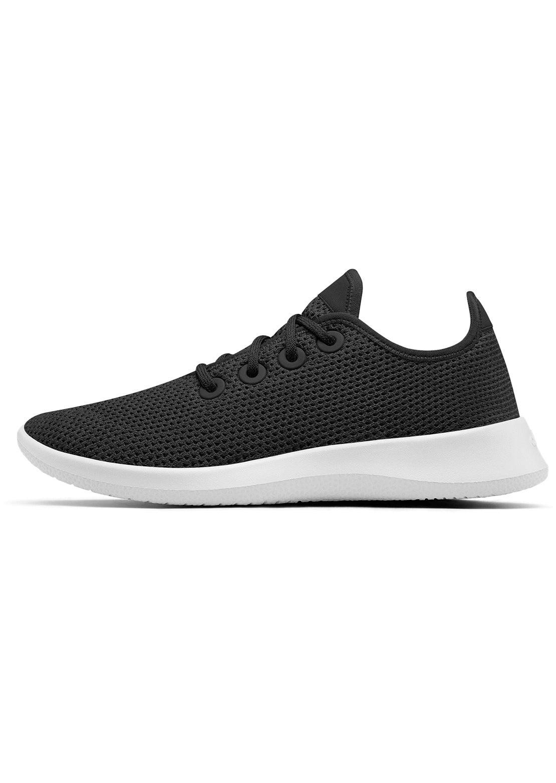Allbirds Mens Tree Runner Shoes Jet Black (White)