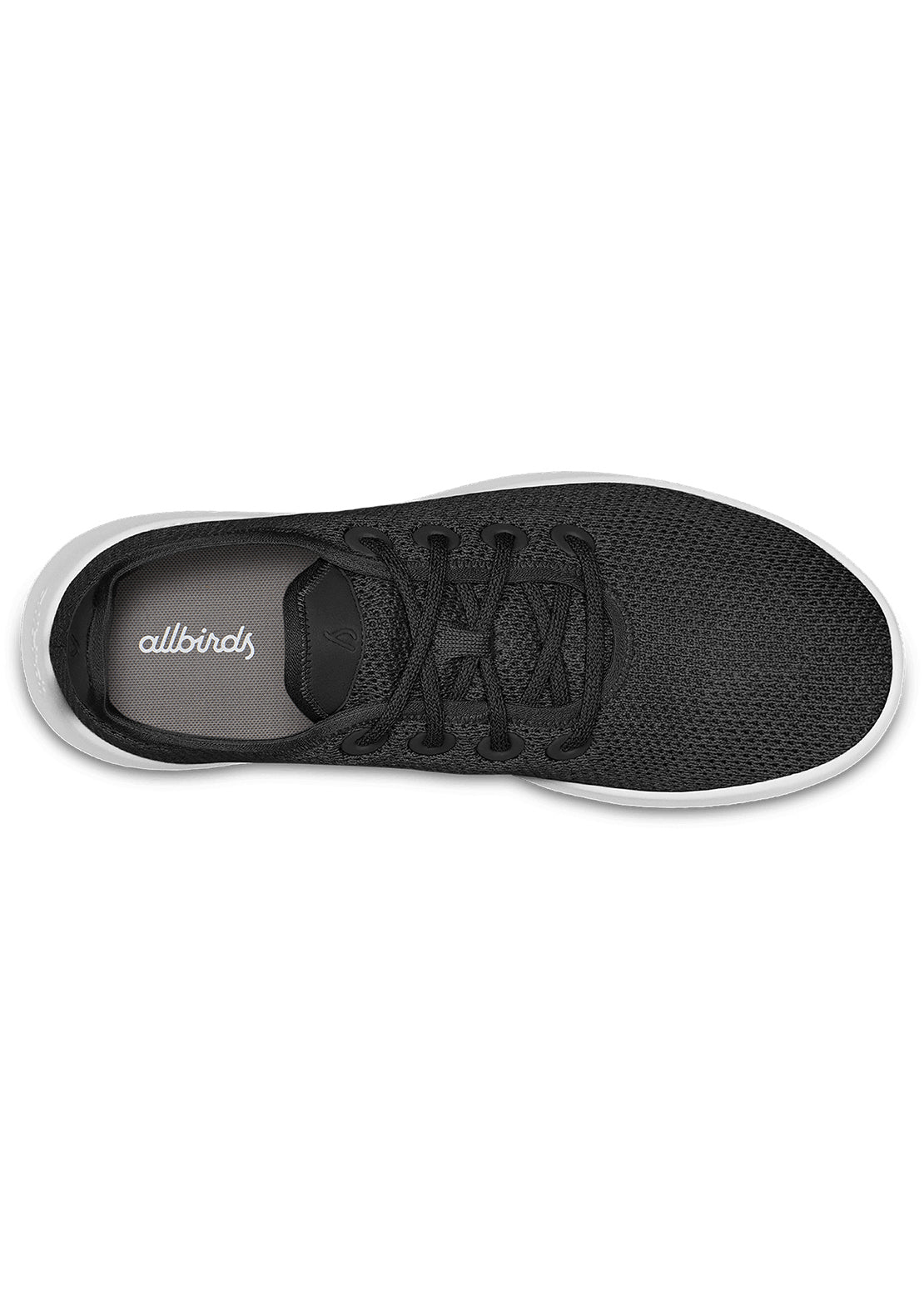 Allbirds Mens Tree Runner Shoes Jet Black (White)