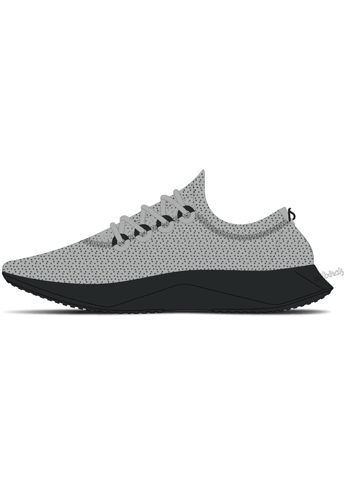 Allbirds Mens Wool Dasher 2 Mizzles Shoes Medium Grey (Natural Black)