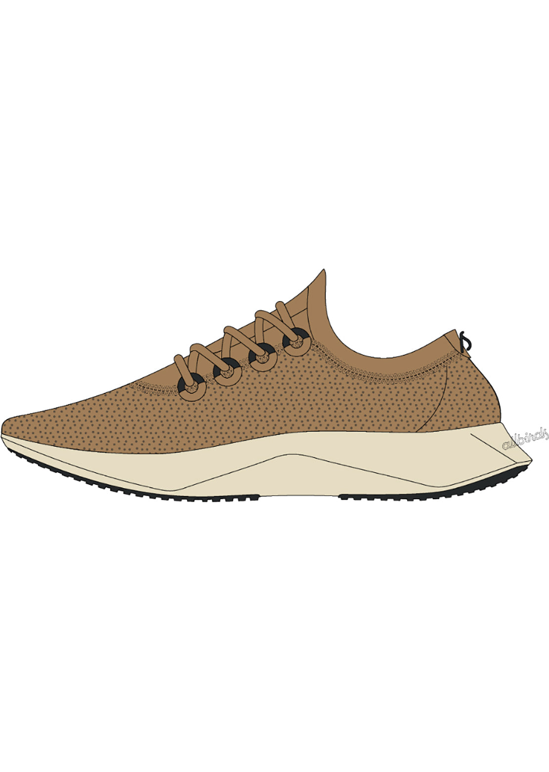 Allbirds Mens Wool Dasher 2 Mizzles Shoes Stony Beige (Stony Cream)