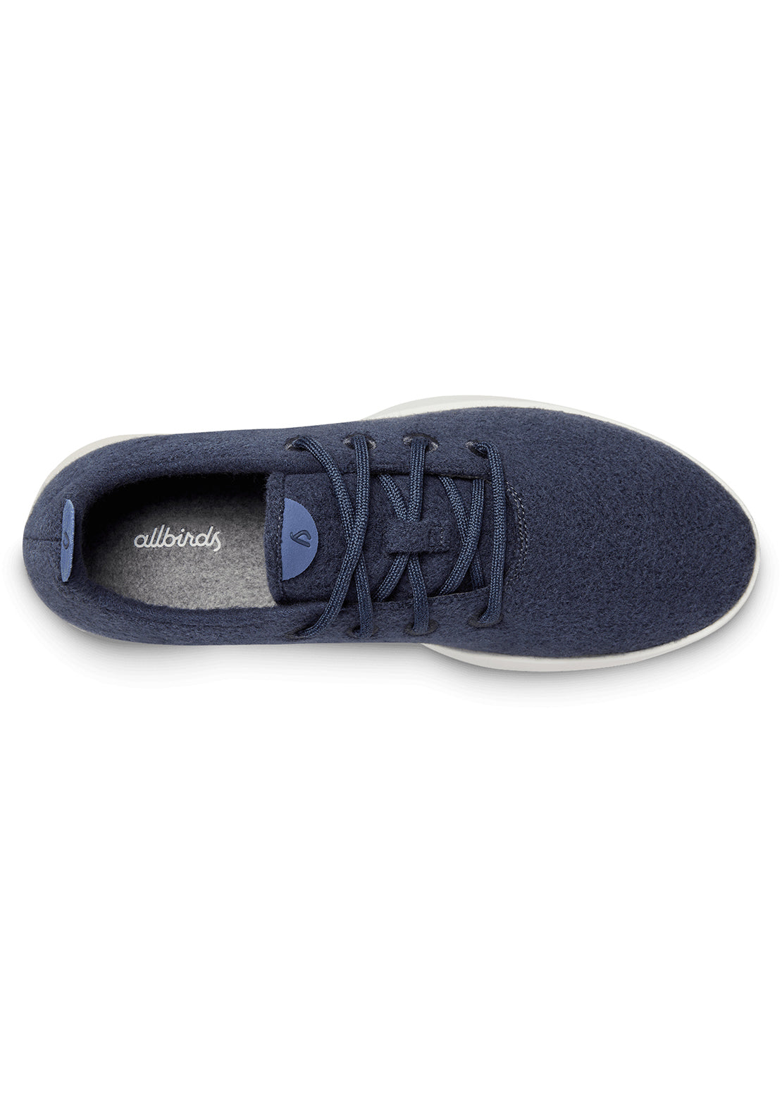 Allbirds Mens Wool Runner Shoes Hazy Indigo (Blizzard)