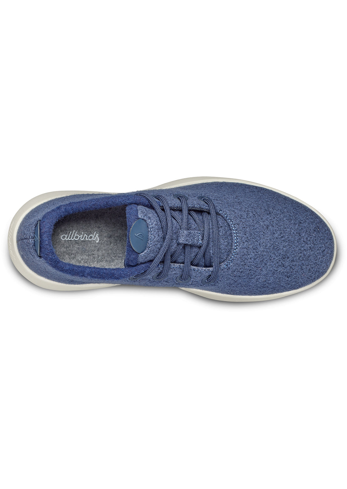 Allbirds Mens Wool Runner Mizzles Shoes Hazy Indigo (Natural White)