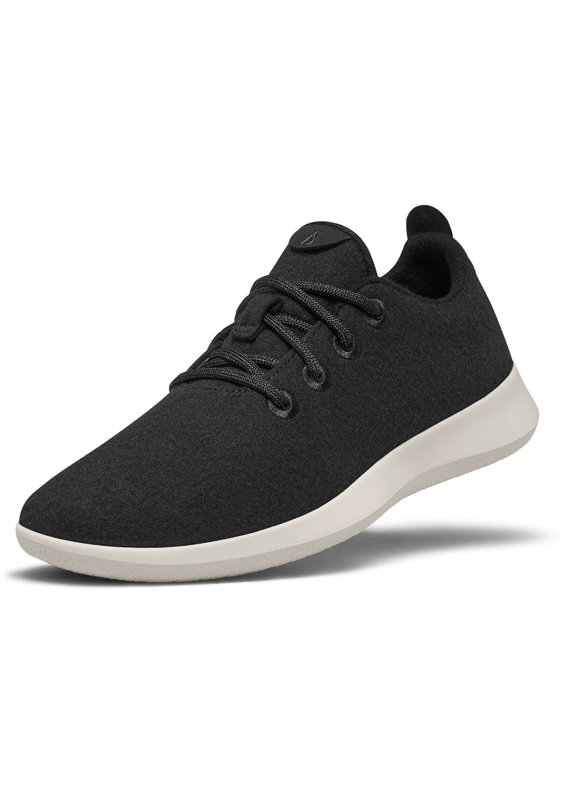Allbirds Mens Wool Runner Shoes True Black (Cream)