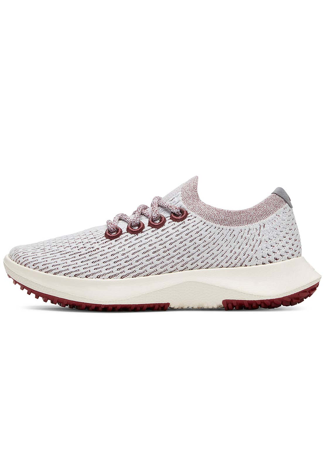 Allbirds Womens Tree Dasher 2 Shoes Blizzard/Thunder Red (Natural White)